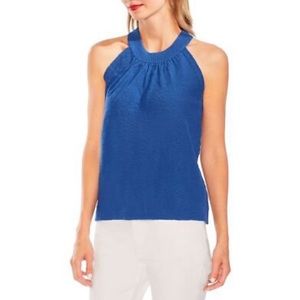 NWT Vince Camuto Women's Tropic Blue Tank Halter Crewneck Sweater Top XS
